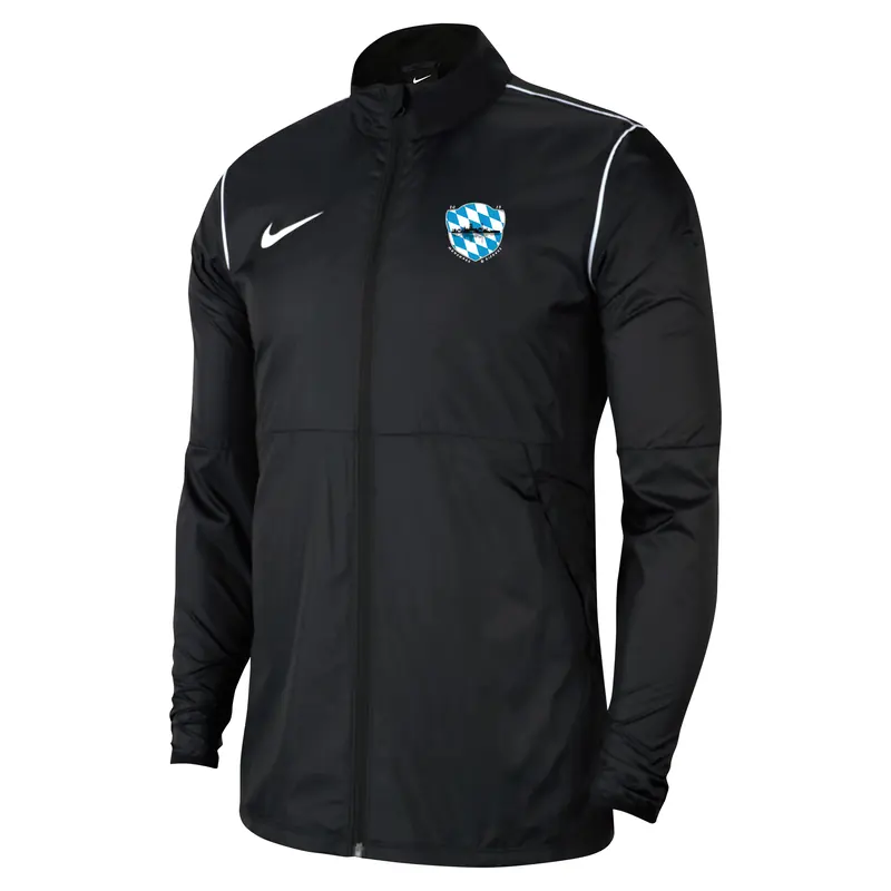 Regenjacke Park 20 mit Vereinswappen der Münchner Kickers